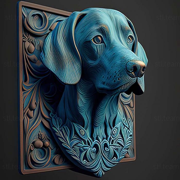 3D model Blue Lacey dog (STL)